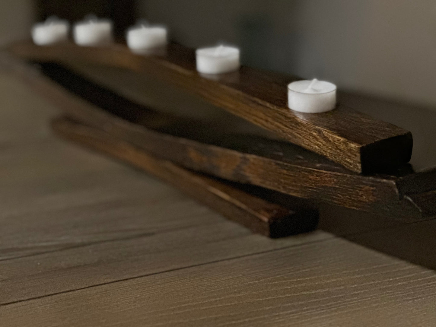 Bourbon Barrel Stave Candle Holder