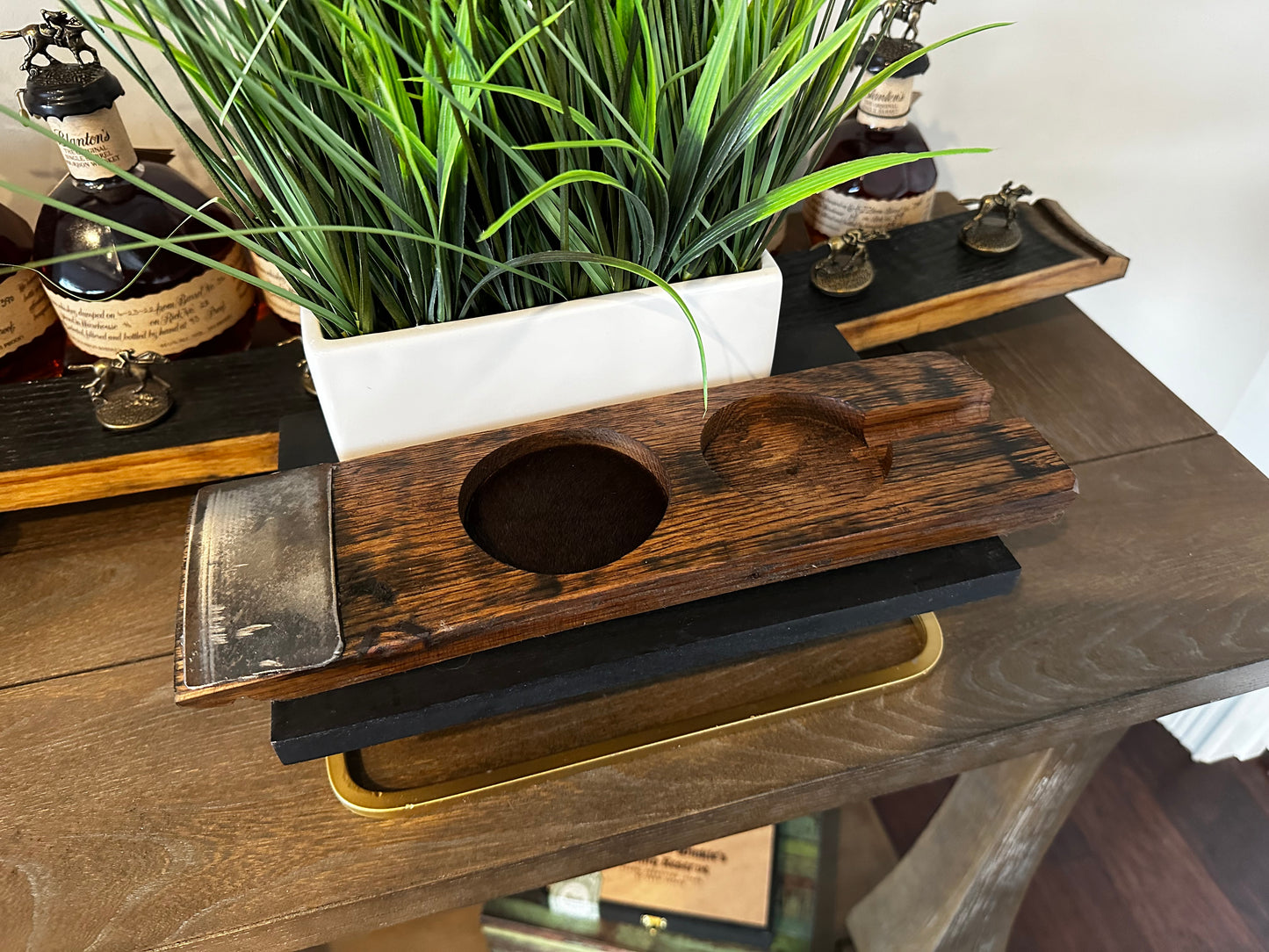 Bourbon Glass and Cigar Holder